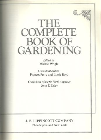 THE COMPLETE BOOK OF GARDENING